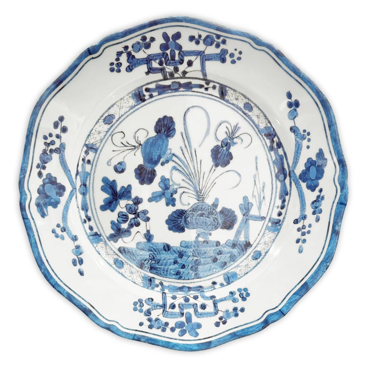 Vida Faenza Dinner Plate, Blue & White