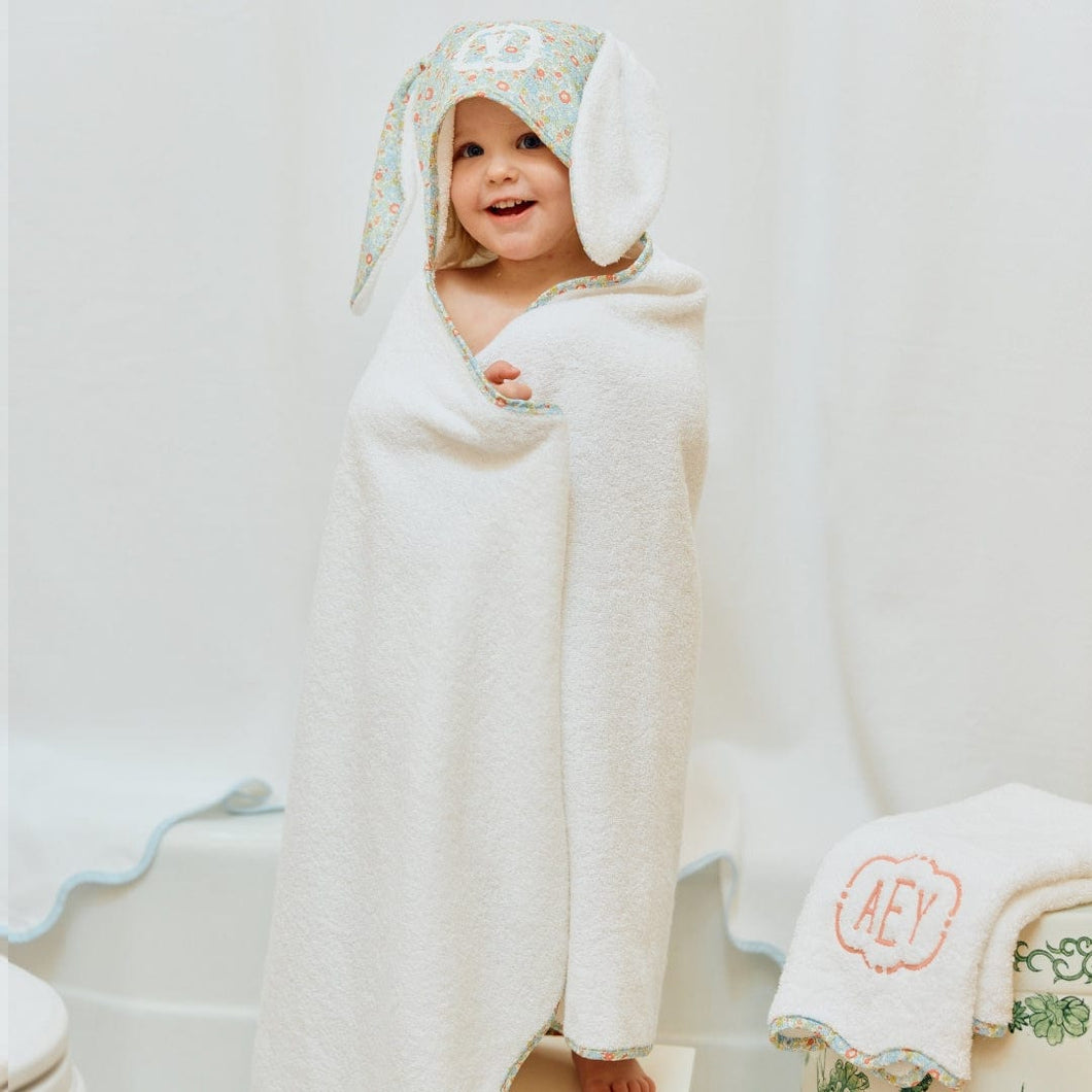 Weezie Percale Kids' Bunny Hooded Towel