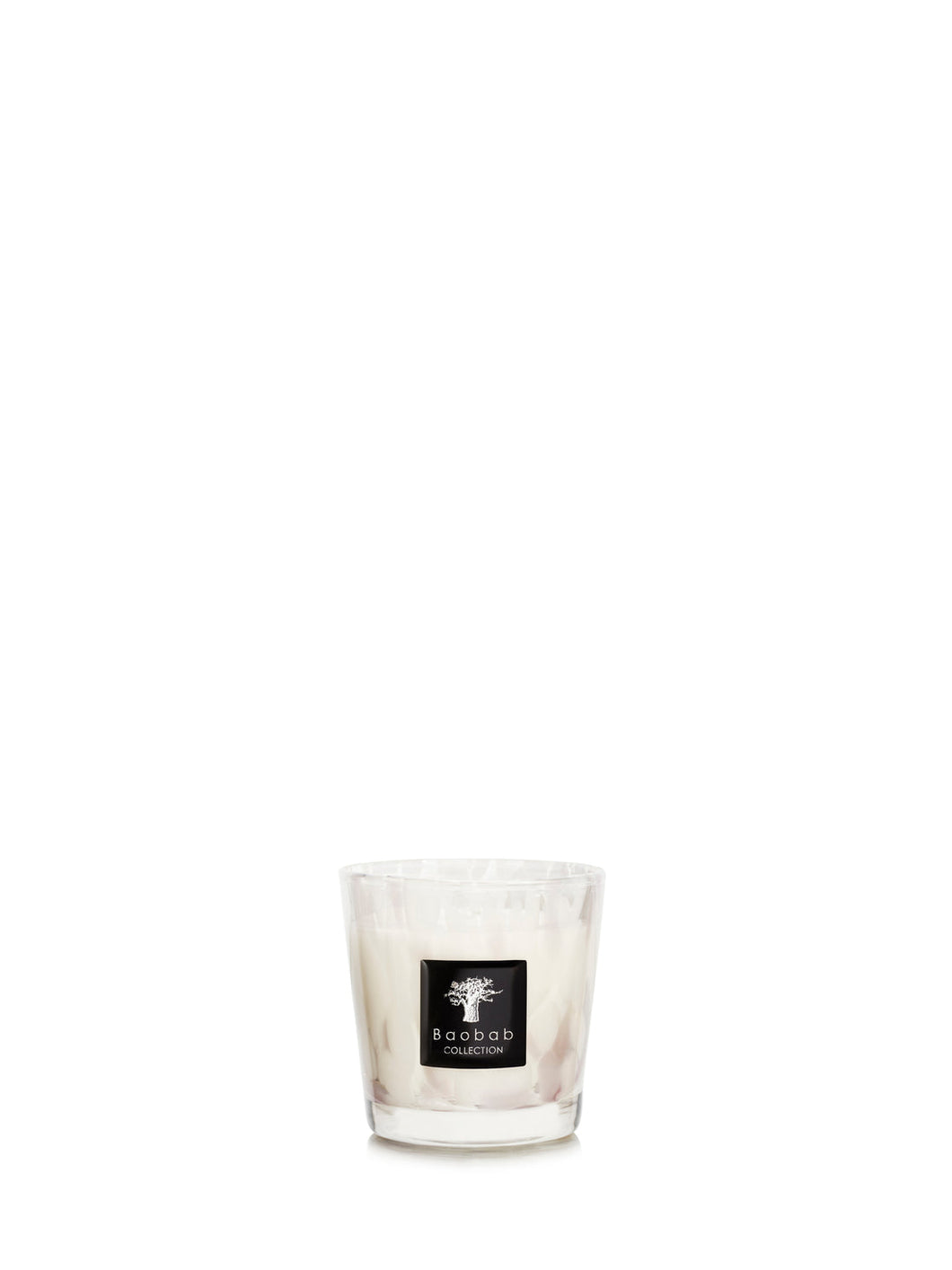 Baobab Candle Pearls White (Max08)