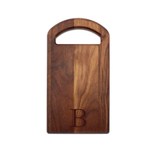 Load image into Gallery viewer, Personalized Bristol Walnut Serving Board with Oval Handle
