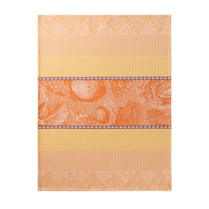 Le Jacquard Hand Towel Jardin Des Choux Orange