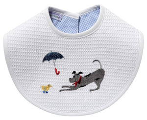 Waffle Bib, Dog/Umbrella/Duck