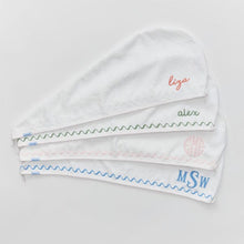 Load image into Gallery viewer, Weezie Embroidered Wave Hair Towel
