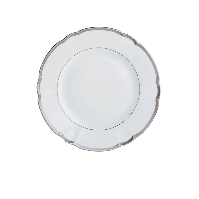 Mottahedeh Colette Platinum Dessert Plate