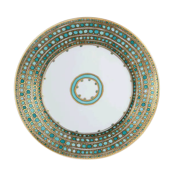 Mottahedeh Syracuse Turquoise Dessert Plate