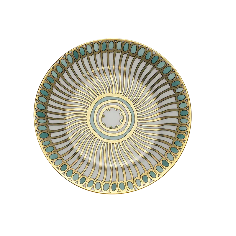 Mottahedeh Syracuse Turquoise Bread & Butter Plate