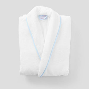Weezie Women’s Long Signature Robe, Small Light Blue