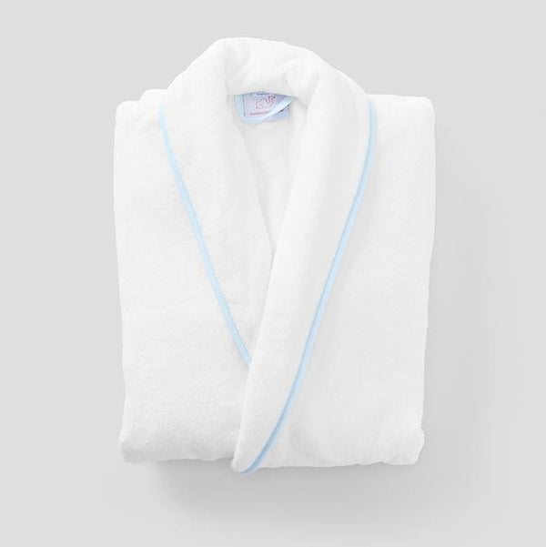Weezie Women’s Long Signature Robe, Small Light Blue