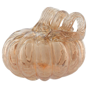 4.25" Apple Cider Glass Pumpkin