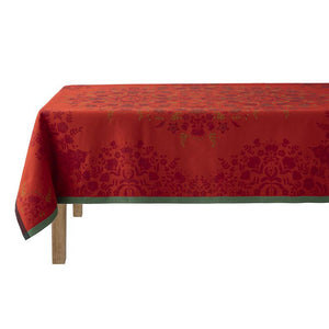 Le Jacquard Tablecloth Feerie Red, 69x69
