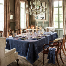 Load image into Gallery viewer, Le Jacquard Tablecloth Palais Venitien Blue 69x69
