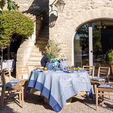 Load image into Gallery viewer, Le Jacquard Tablecloth Promenad Imperial Blue, 69x69
