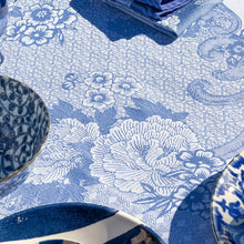 Load image into Gallery viewer, Le Jacquard Tablecloth Promenad Imperial Blue, 69x69
