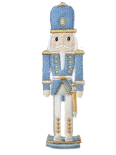 Load image into Gallery viewer, Blue Nutcracker Guest Towel
