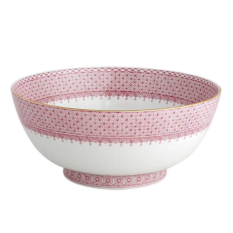 Mottahedeh Pink Lace Round Bowl