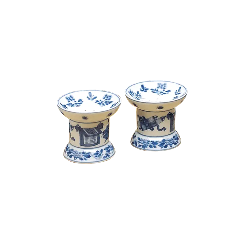 Mottahedeh Blue Canton Blue & White Salt & Pepper Set