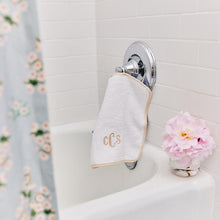 Load image into Gallery viewer, Weezie Signature Washcloths, Sand on White
