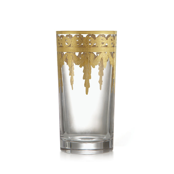 Arte Italica Vetro Gold Highball Glass