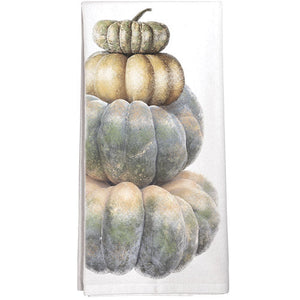 Stacked Pumpkins Tea Towel