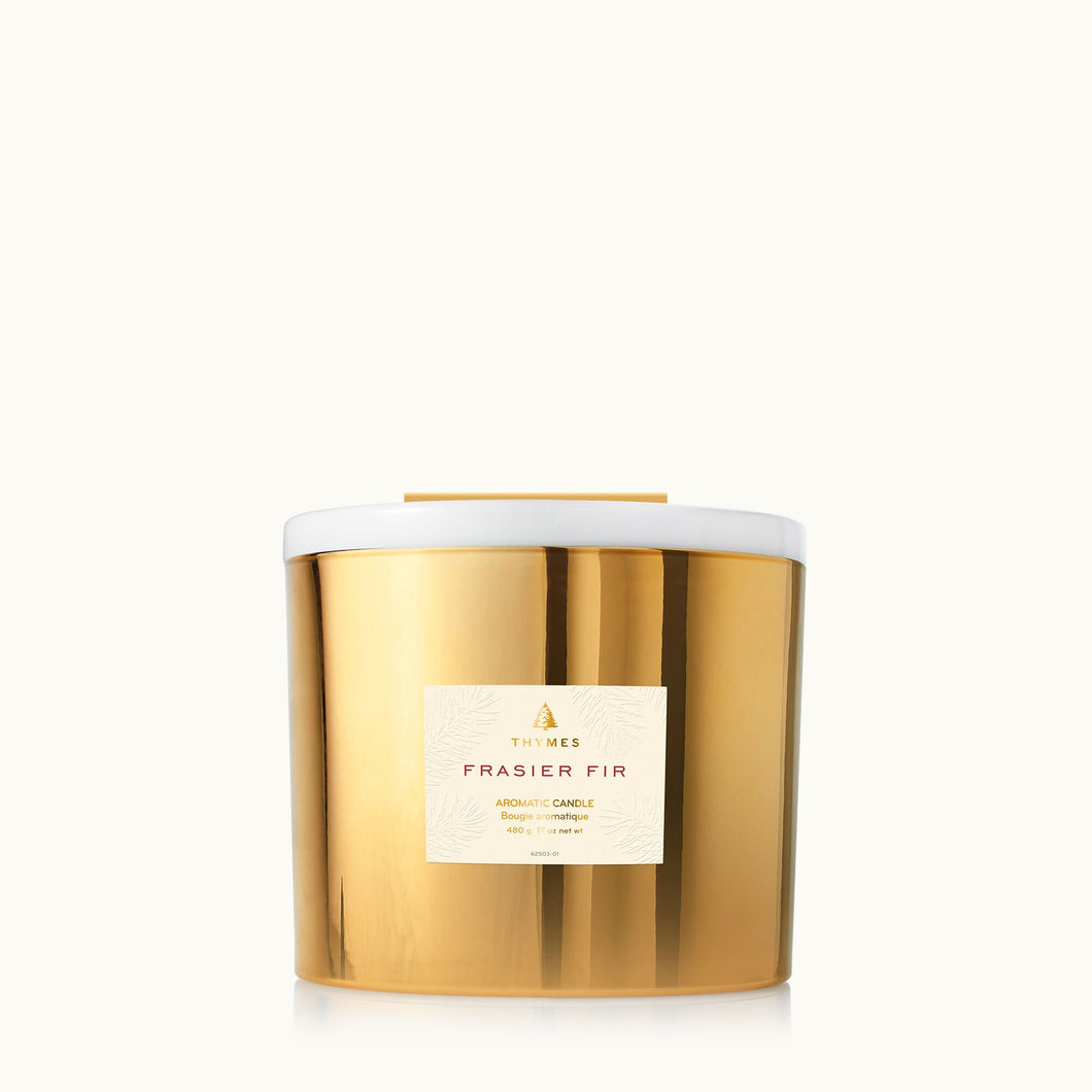 Frasier Fir 3-wick Gold Candle