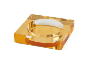 Lucite Wine Coaster Gold