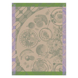 Le Jacquard Brunch Gourmand Green Tea Towel