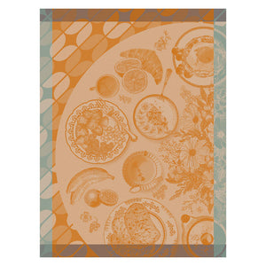 Le Jacquard Brunch Gourmand Orange Tea Towel