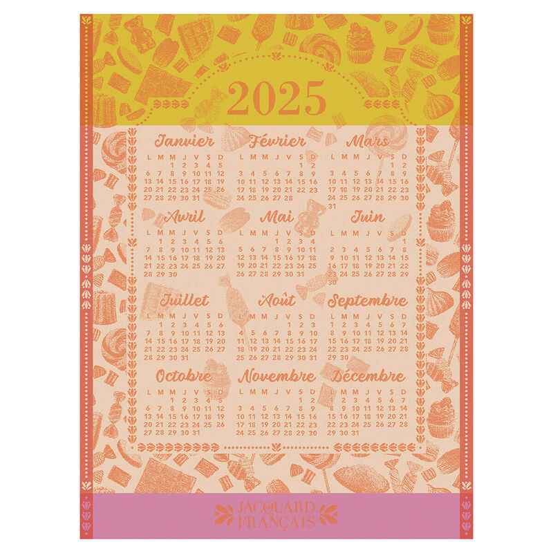 2025 DIG Calendar Tea Towel