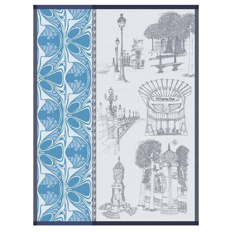 Le Jacquard Carnet de Paris Seine Tea Towel