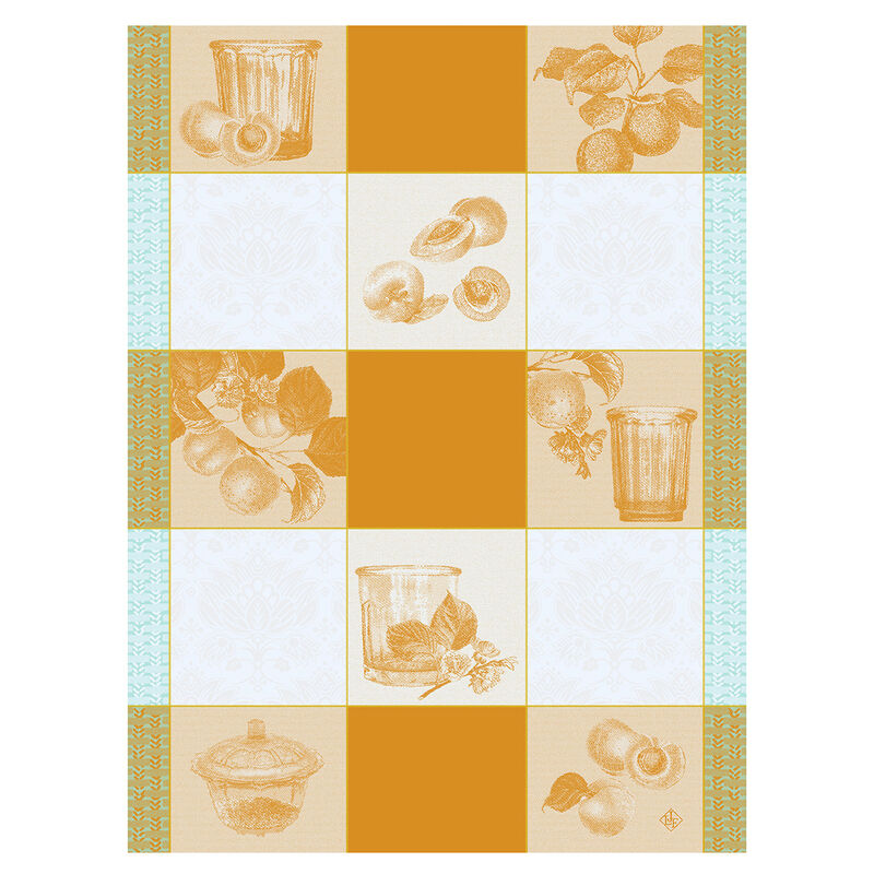 Le Jacquard Confiture Carreaux Yellow Tea Towel