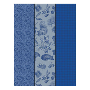 Le Jacquard Dans Lebois Tryptique Blue Tea Towel