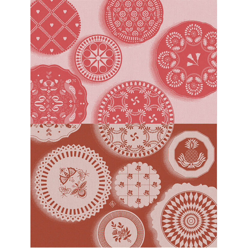 Le Jacquard Tea Towel Faience Red