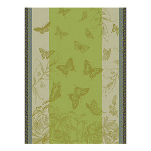 Le Jacquard Jardin De Papillons Green Tea Towel