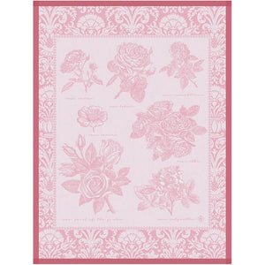 Le Jacquard Tea Towel Jardin Des Roses Pink