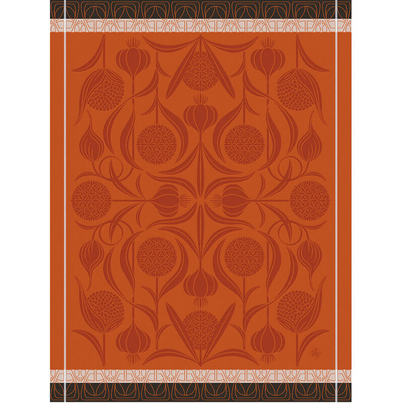 Le Jacquard Tea Towel L'Ail Orange