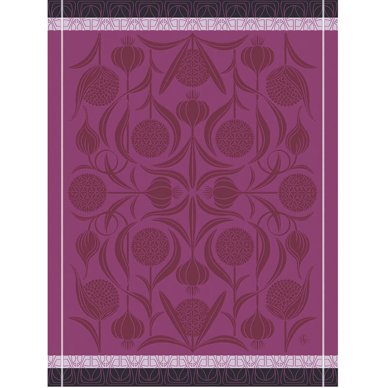 Le Jacquard Tea Towel L'Ail Purple