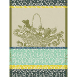 Le Jacquard Tea Towel Potager D'Hiver Green