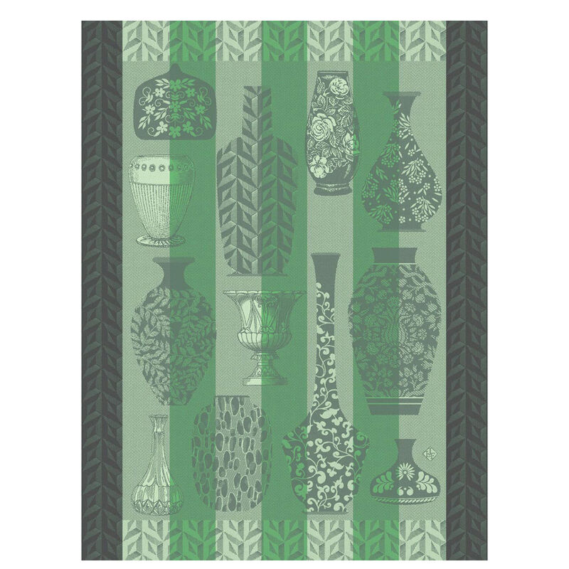 Le Jacquard Tea Towel Poteries Green