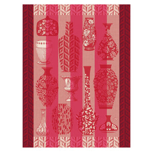 Le Jacquard Tea Towel Poteries Pink