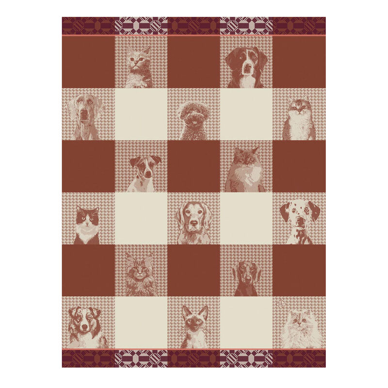 Le Jacquard Tea Towel Truffles Brown