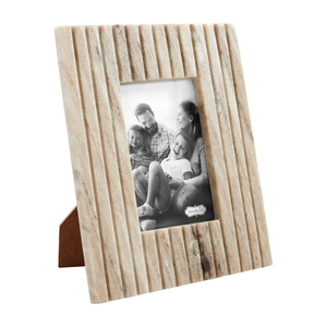 4x6 Beige Stripe Marble Frame