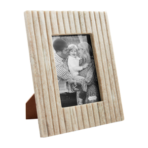 5x7 Beige Stripe Marble Frame