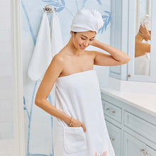Load image into Gallery viewer, Weezie Embroidered Wave Hair Towel

