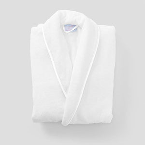 Weezie Women’s Long Signature Robe, White on White