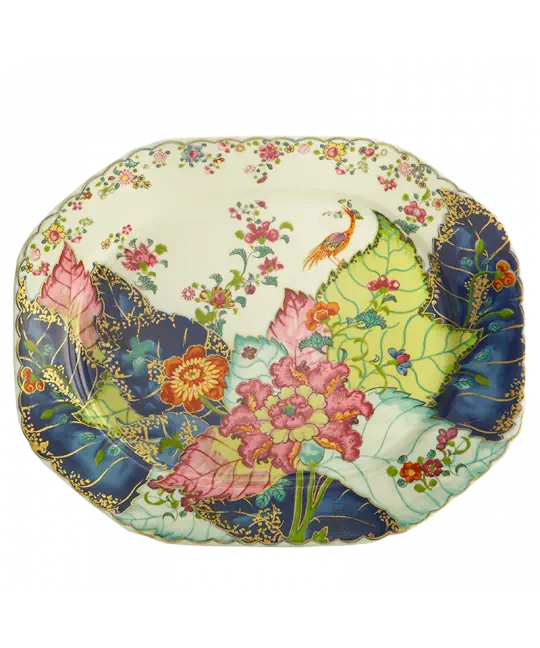 Mottahedeh Tobacco Leaf Octagonal Platter 15