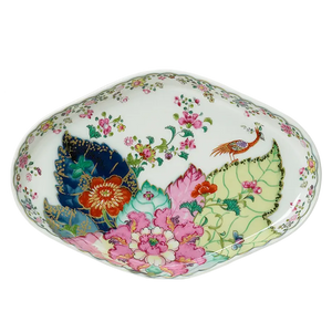 Mottahedeh Tobacco Leaf Oval Tray