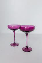 Estelle Champagne Coupes, Set of 2 Amethyst