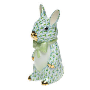 Herend Bunny with Bow Tie, Key Lime
