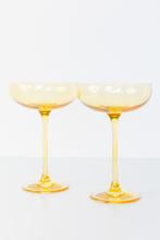Estelle Champagne Coupes, Set of 2 Yellow