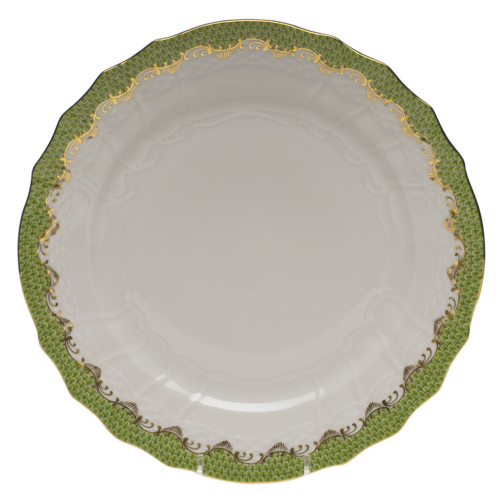 Herend Fish Scale Service Plate, Evergreen